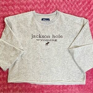 Blue 84 Light Gray Cotton Blend Top